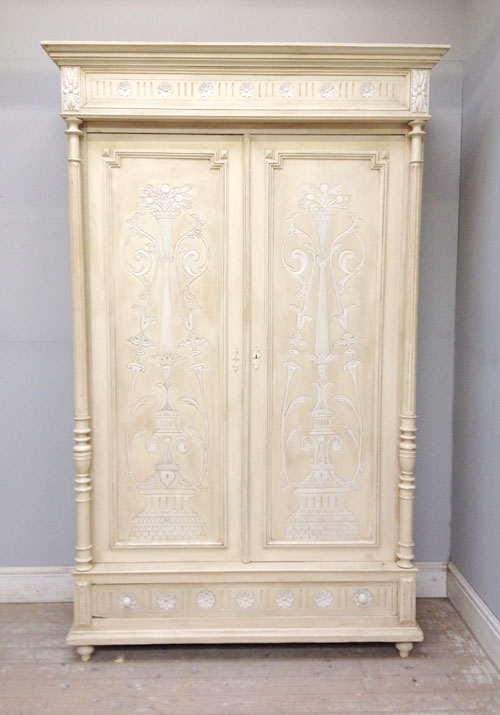 french antique carved armoire
